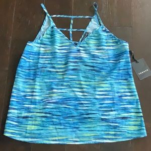 New Trouve women’s Abstract Camisole top, Blue S